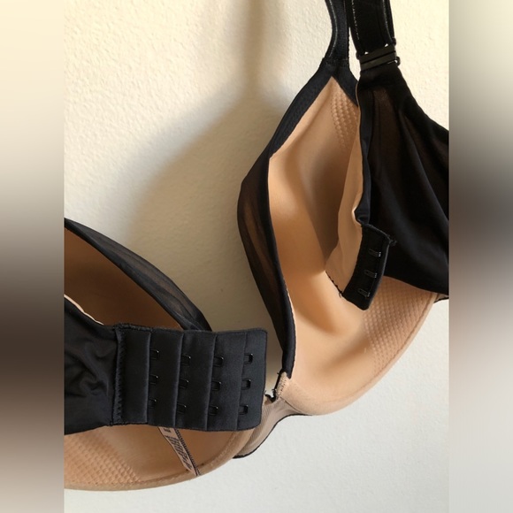 Victoria’s Secret Lined Perfect Coverage Bra Size 36DDD, in Sheer Black Color - Picture 7 of 11
